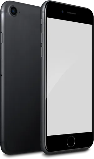 Blacki Phone Mockup Blank Screen PNG