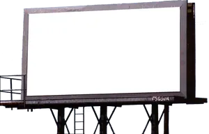 Blank Billboard Structure PNG image