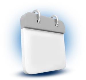 Blank Calendar Icon3 D