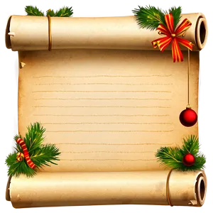 Blank Christmas Wish Scroll PNG 1 PNG