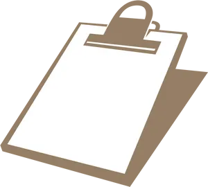 Blank Clipboard Vector Illustration PNG image