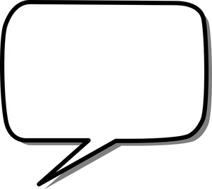 Blank Comic Speech Bubble PNG image