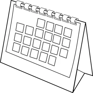 Blank Desk Calendar Clipart PNG image