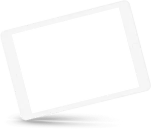 Blank Digital Tableton White PNG