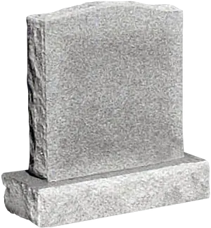 Blank Granite Tombstone PNG image