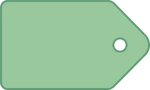 Blank Green Price Tag PNG