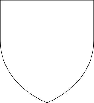 Blank Heraldic Shield Outline PNG image