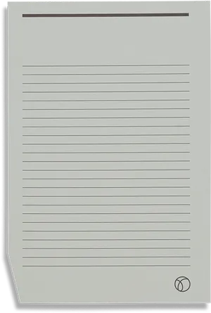 Blank Lined Notebook Paper PNG image