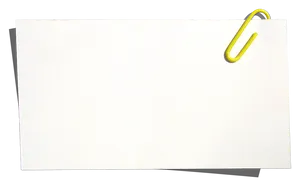 Blank Paper Clip Note