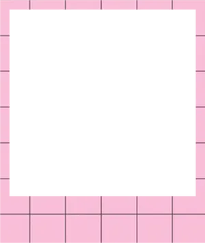 Blank Polaroid Frame Pink Background PNG image