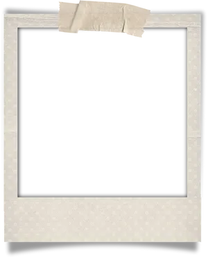 Blank Polaroid Frame Taped