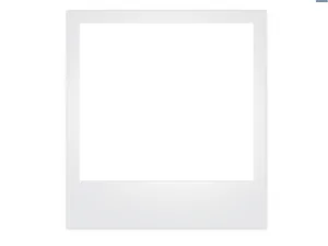 Blank Polaroid Frameon White Background PNG image