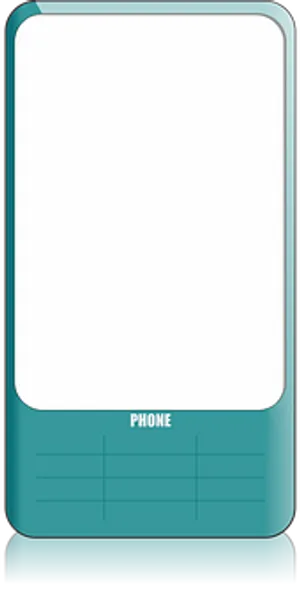 Blank Smartphone Template PNG image