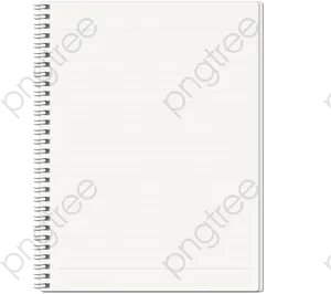 Blank Spiral Notebook Clipart PNG image