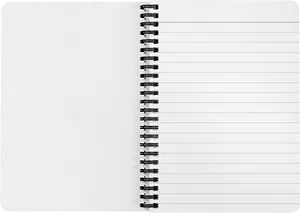 Blank Spiral Notebook Page PNG image