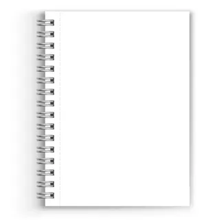 Blank Spiral Notebook Page PNG image