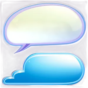 Blank Talk Bubble PNG 06122024