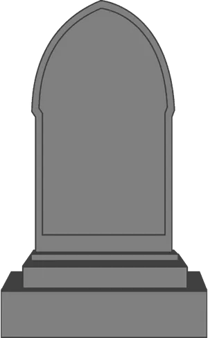 Blank Tombstone Vector Illustration PNG image