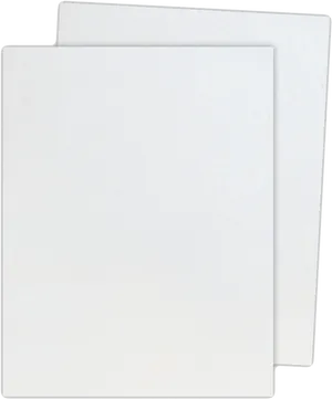 Blank White Paper Sheets