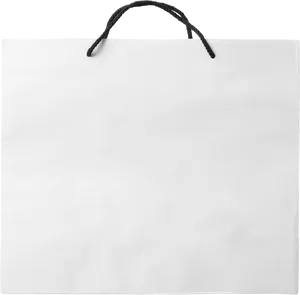Blank White Paper Shopping Bag