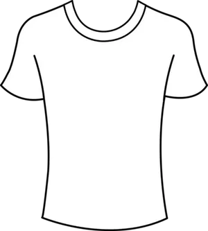 Blank White T Shirt Template PNG image