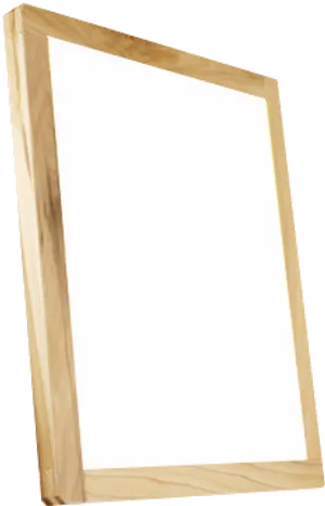 Blank Wooden Frame Display PNG image