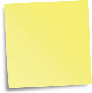 Blank Yellow Sticky Note PNG image