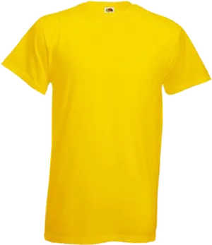 Blank Yellow T Shirt Template PNG image