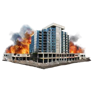 Blast Damage Building PNG Opd86 PNG