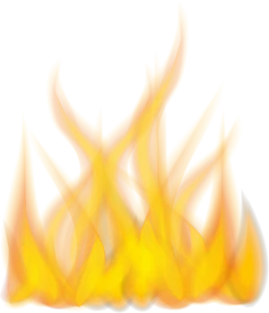 Blazing_ Flames_ Illustration PNG image