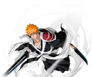 Bleach_ Anime_ Character_ Action_ Pose PNG image