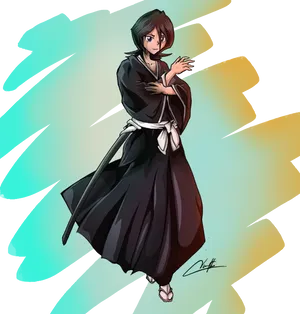 Bleach Anime Character Stance PNG image