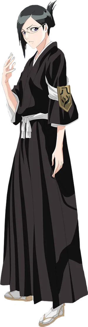 Bleach Character Nanao Ise Standing Pose PNG image