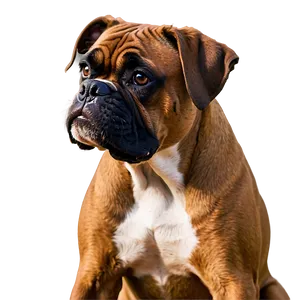 Bleak Boxer Dog PNG 24 PNG