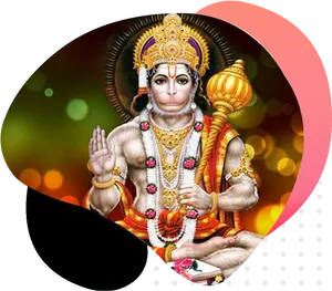 Blessing_ Hanuman_ Heart_ Background PNG image