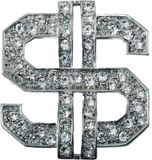 Bling Dollar Sign Jeweled