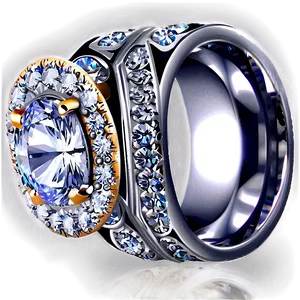 Bling Wedding Rings Png Vml PNG image