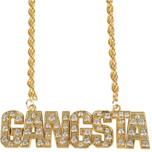 Blinged Out Gangsta Necklace PNG image