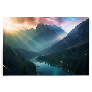Blissful Light Leak Overlay PNG 92