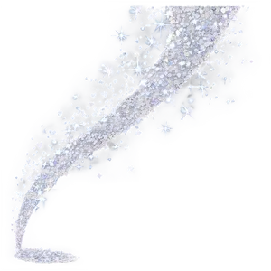 Blissful White Glitter Cascade PNG Hcd81 PNG
