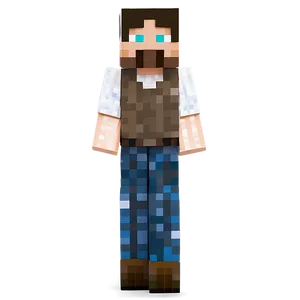 Blocky Minecraft Characters PNG 28