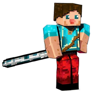 Blocky Minecraft Characters PNG 34