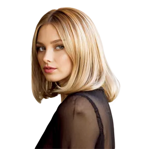 Blond Hair Bob Cut PNG Ibf35