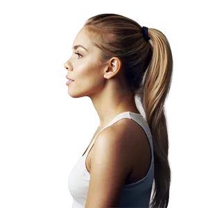 Blond Hair Ponytail PNG 10 PNG