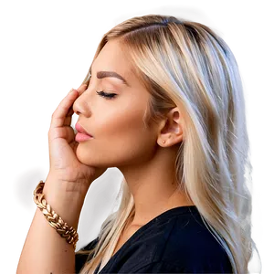 Blond Hair Side View PNG Fna