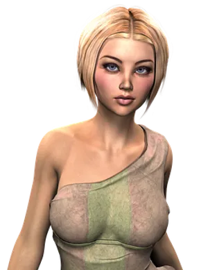 Blonde Animated Character