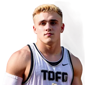 Blonde Athletein Basketball Tank Top PNG