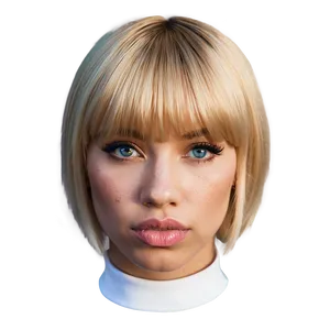 Blonde Bangs A PNG image