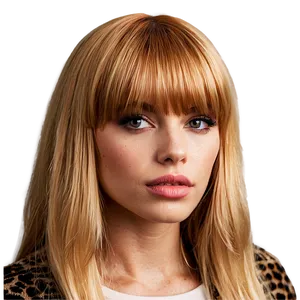 Blonde Bangs Fashion Png 06282024 PNG image