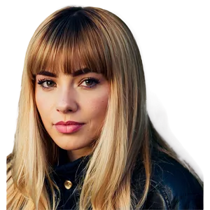 Blonde Bangs Fashion Png 06282024 PNG image